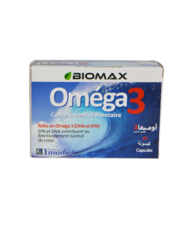BIOMAX OMEGA3 COMPLEMENT ALIMENTAIRE 45 CAPSULES