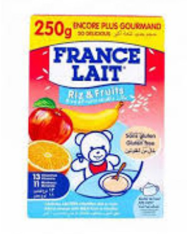 FRANCE LAIT FARINE LACTEE RIZ ET FRUITS